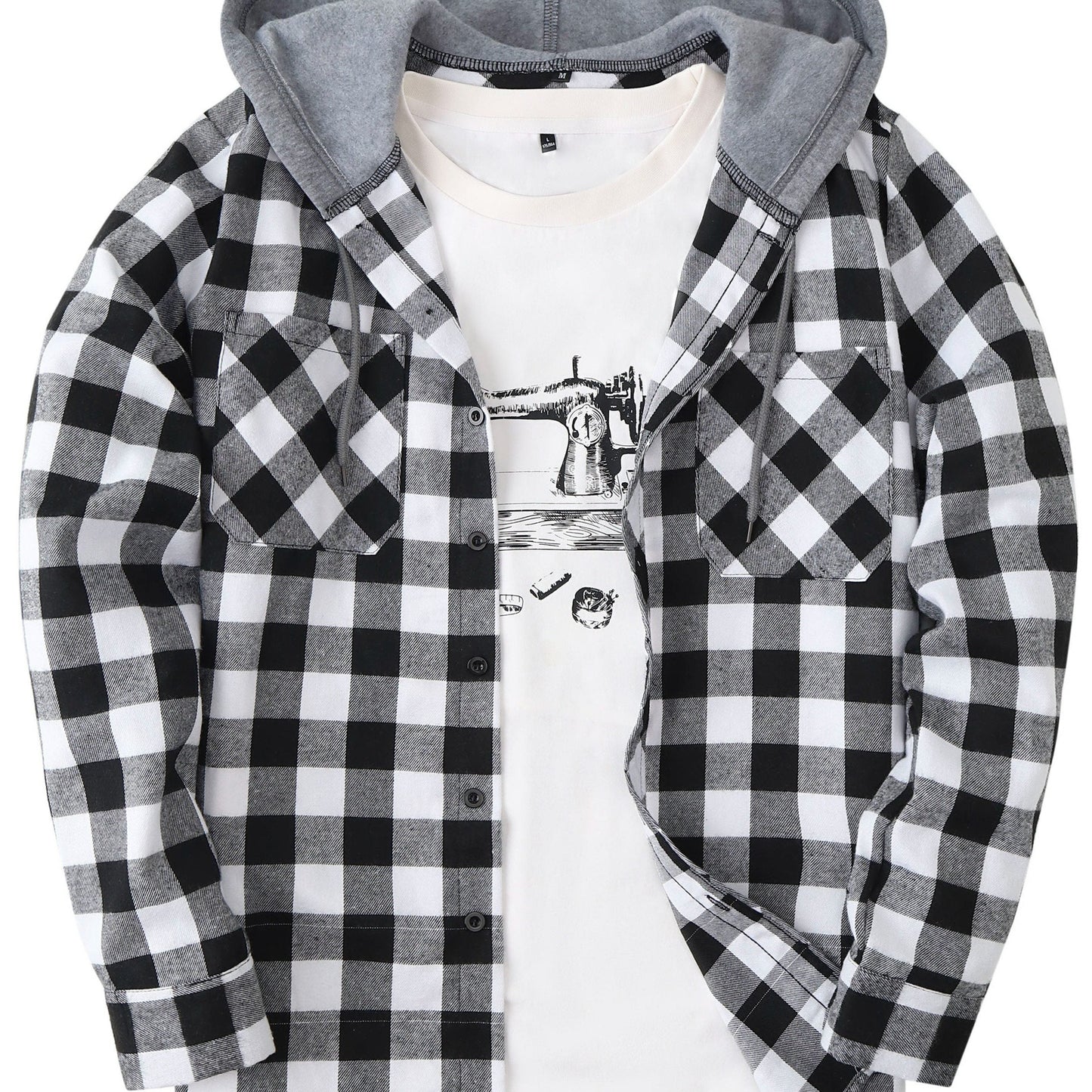 Jonas | Timberland Klassisches Flanellhemd mit Hoodie