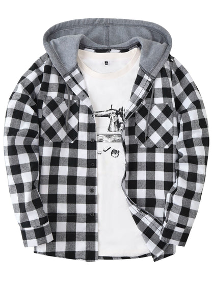 Jonas | Timberland Klassisches Flanellhemd mit Hoodie