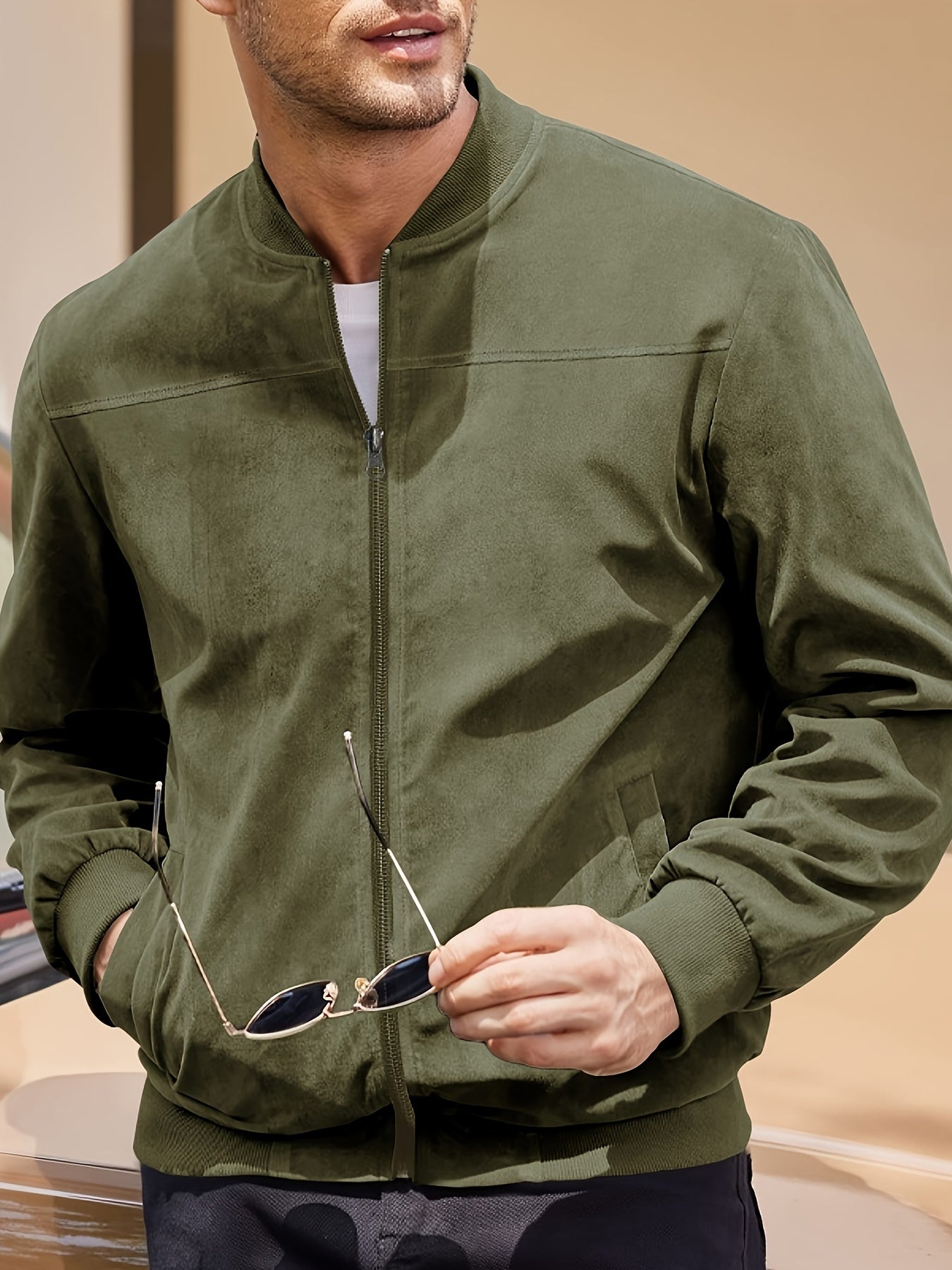 Max | Stylische Wildlederjacke Herren im Vintage-Stil