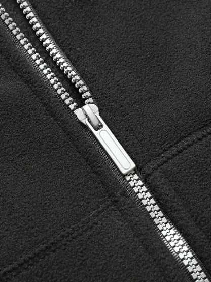 Marek | Bequemer Hoodie mit Zipper und Fronttaschen