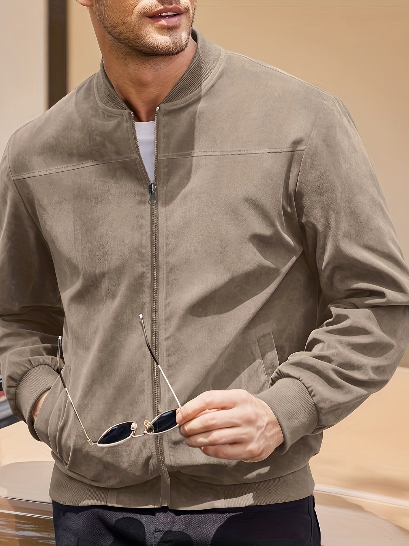 Max | Stylische Wildlederjacke Herren im Vintage-Stil