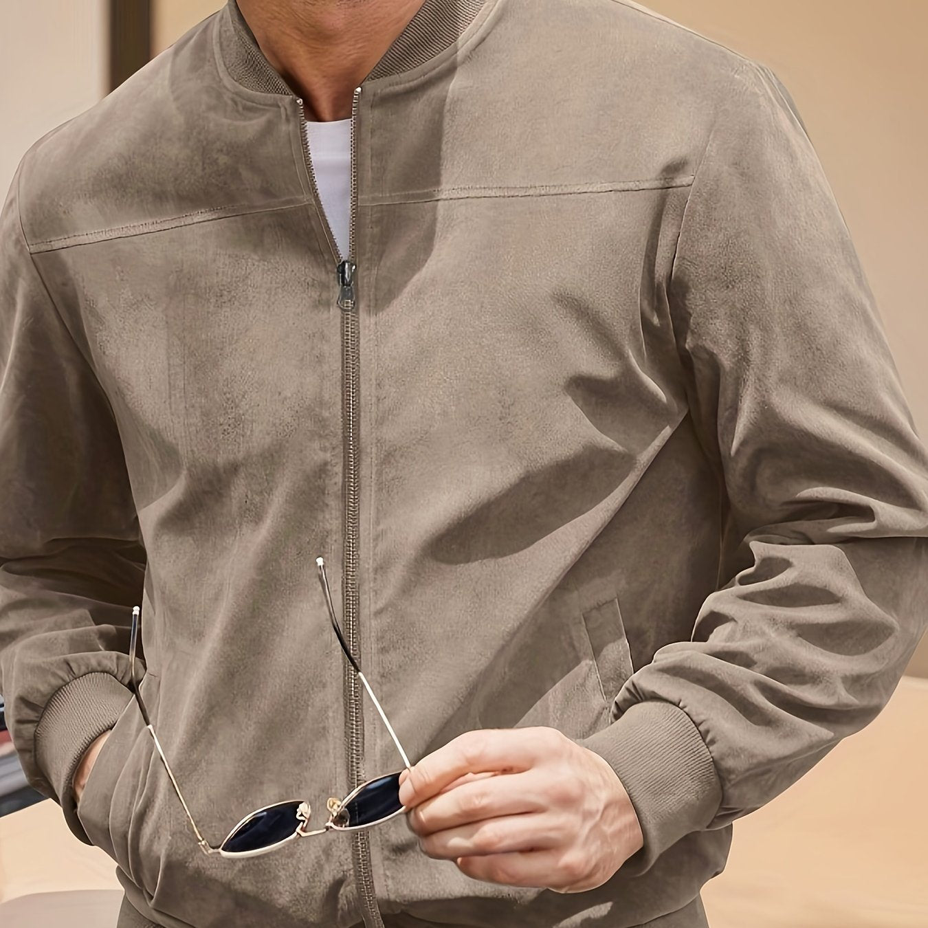 Max | Stylische Wildlederjacke Herren im Vintage-Stil